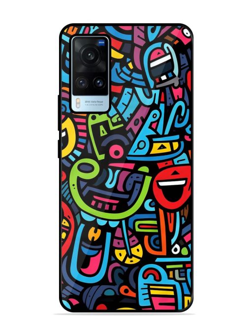 Doodlephoria Glossy Soft Edge Case for Vivo X60 Chachhi