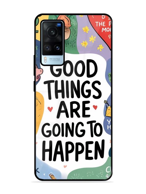 Uplifting Scribbles Glossy Soft Edge Case for Vivo X60 Chachhi