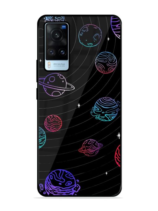 Cosmic Ballet Glossy Soft Edge Case for Vivo X60 Chachhi