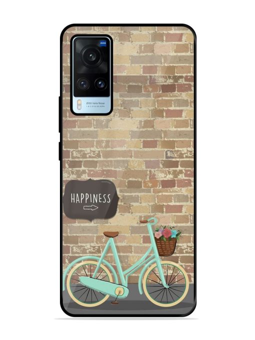 Pedaling Towards Happiness Glossy Soft Edge Case for Vivo X60 Chachhi