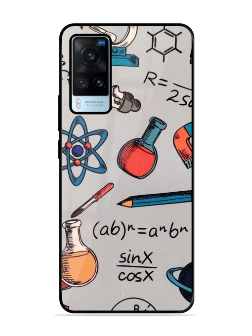 Science Doodle Glossy Soft Edge Case for Vivo X60 Chachhi