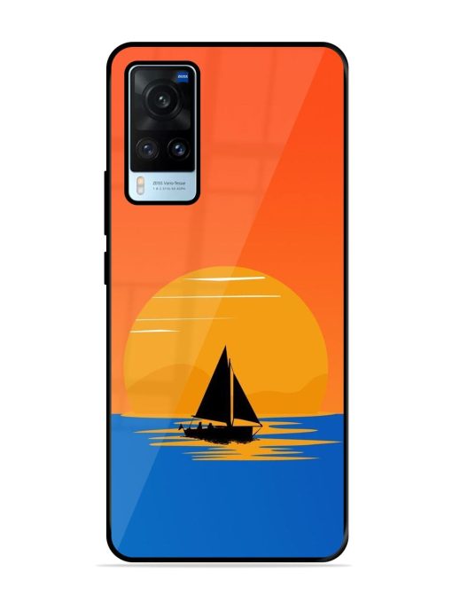 Sunset Sail Glossy Soft Edge Case for Vivo X60 Chachhi