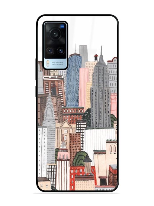 Cityscape Dreams Glossy Soft Edge Case for Vivo X60 Chachhi