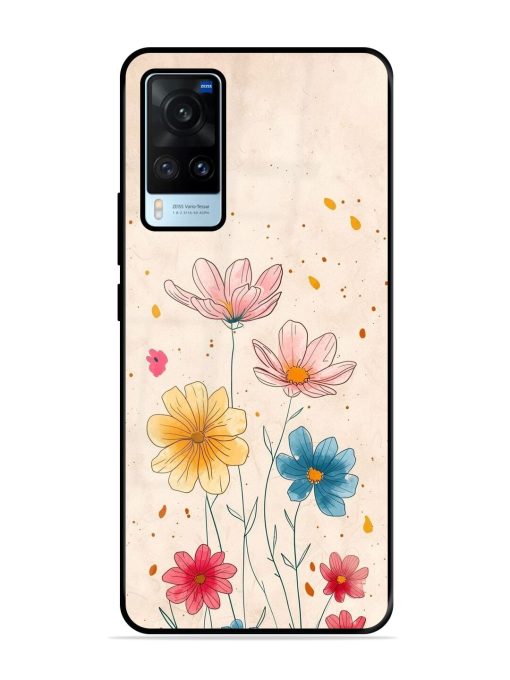 Delicate Bloom Glossy Soft Edge Case for Vivo X60 Chachhi