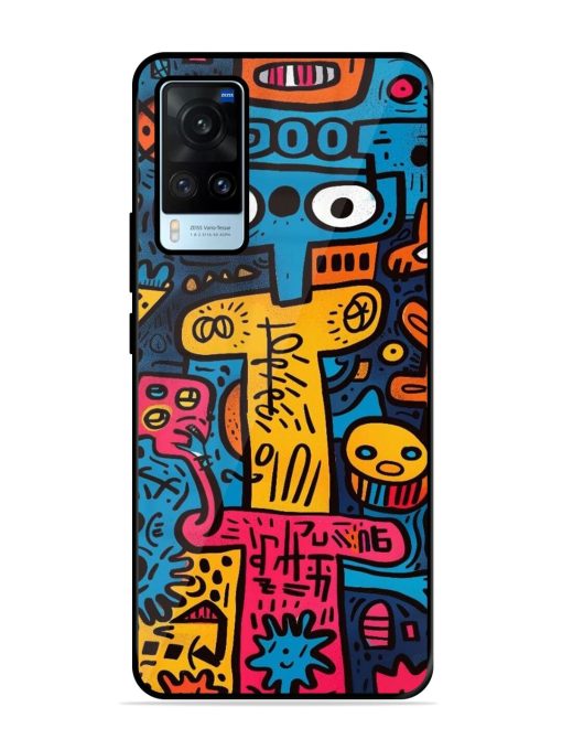 Doodletopia Glossy Soft Edge Case for Vivo X60 Chachhi