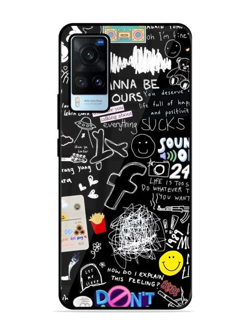 Doodle Diary Glossy Soft Edge Case for Vivo X60