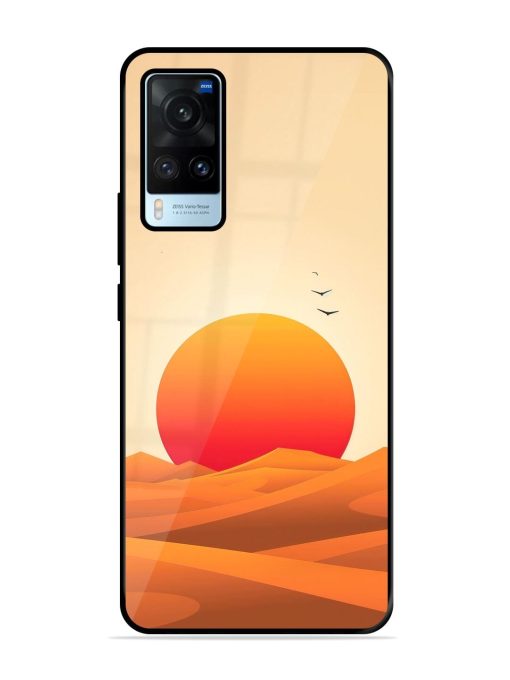 Desert Sunset Glossy Soft Edge Case for Vivo X60 Chachhi