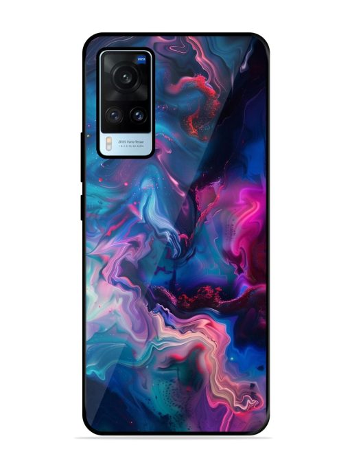 Cosmic Swirl Glossy Soft Edge Case for Vivo X60 Chachhi