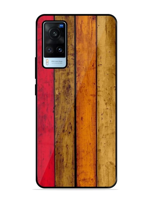 Colorful Woodgrain Glossy Soft Edge Case for Vivo X60 Chachhi