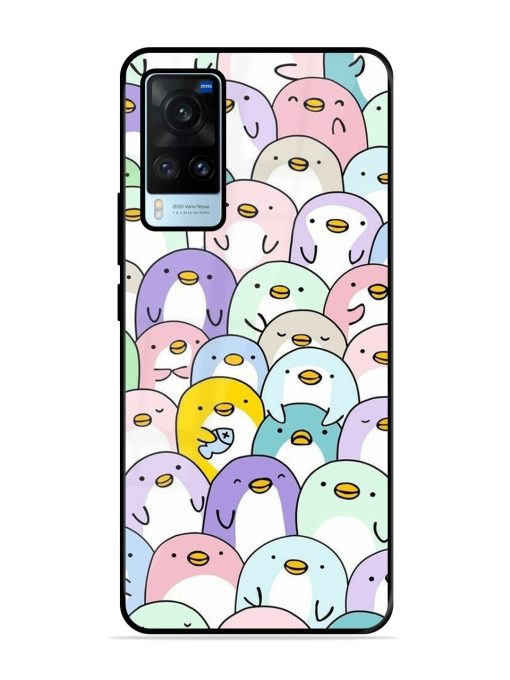 Penguin Party Glossy Soft Edge Case for Vivo X60 Chachhi