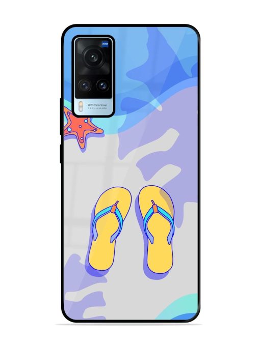 Sandy Toes And Salty Seas Glossy Soft Edge Case for Vivo X60 Chachhi