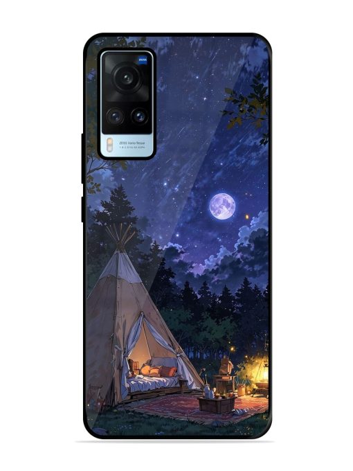 Moonlight Camping Glossy Soft Edge Case for Vivo X60 Chachhi