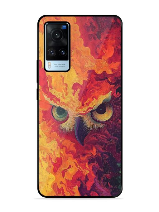 Fiery Owl Glossy Soft Edge Case for Vivo X60 Chachhi