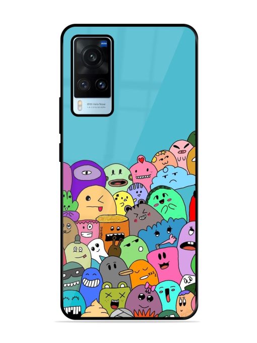 Monster Mash Glossy Soft Edge Case for Vivo X60 Chachhi