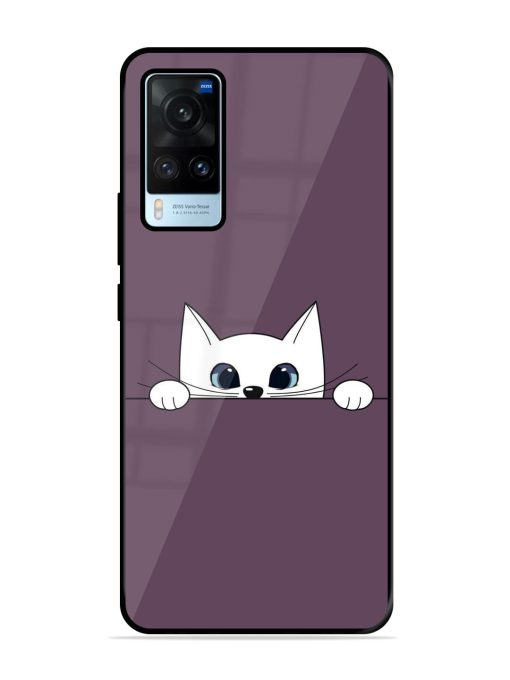 Peek-A-Boo Kitty Glossy Soft Edge Case for Vivo X60 Chachhi