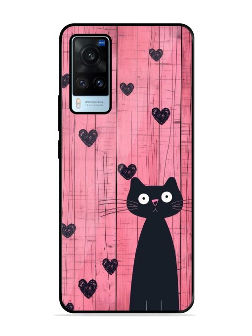 Feline Valentine'S Day Glossy Soft Edge Case for Vivo X60 Chachhi