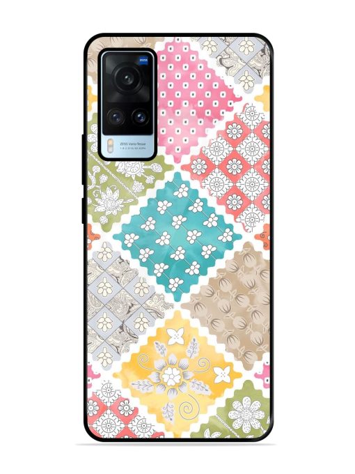 Patchwork Dreamscape Glossy Soft Edge Case for Vivo X60 Chachhi