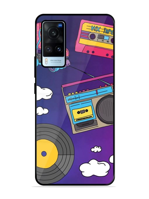 Retro Vibes Glossy Soft Edge Case for Vivo X60 Chachhi