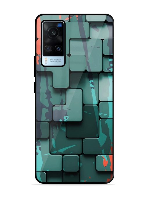 Abstract Geometric Mosaic Glossy Soft Edge Case for Vivo X60 Chachhi