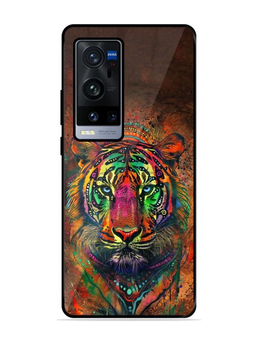 Cosmic Tiger Glossy Soft Edge Case for Vivo X60 Pro Plus Chachhi