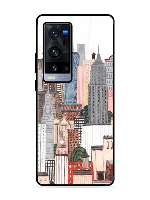 Cityscape Dreams Glossy Soft Edge Case for Vivo X60 Pro Plus Chachhi