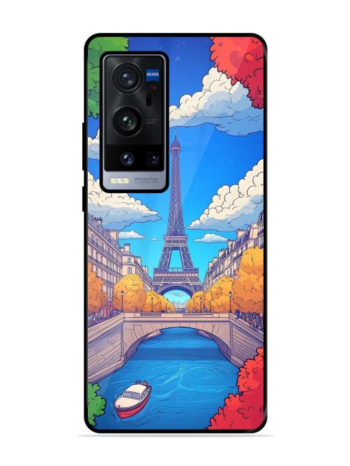 Parisian Panorama Glossy Soft Edge Case for Vivo X60 Pro Plus Chachhi