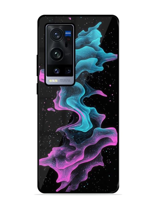 Cosmic Currents Glossy Soft Edge Case for Vivo X60 Pro Plus Chachhi