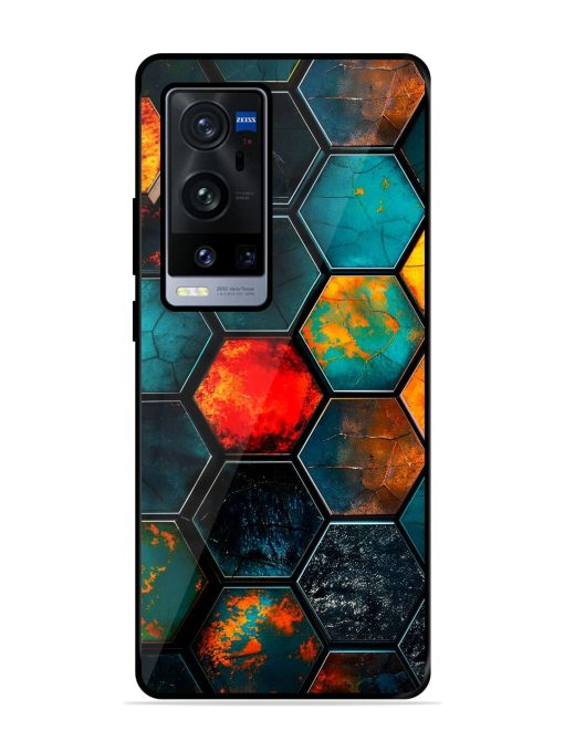 Hexagon Hive Glossy Soft Edge Case for Vivo X60 Pro Plus