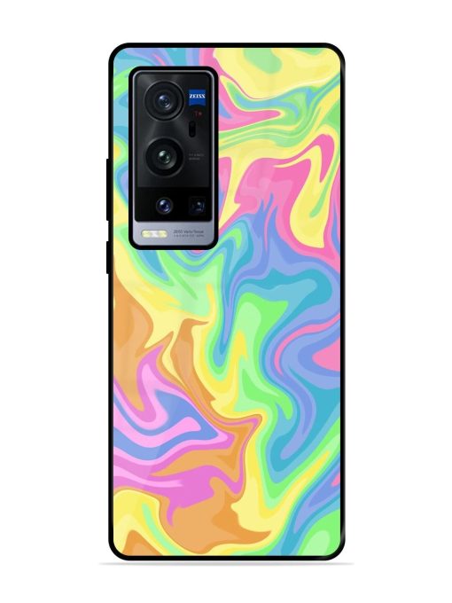 Whimsical Swirl Glossy Soft Edge Case for Vivo X60 Pro Plus Chachhi