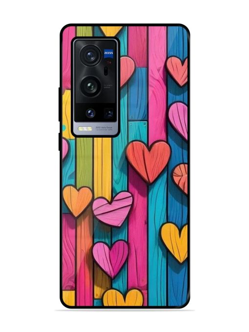 Rainbow Of Hearts Glossy Soft Edge Case for Vivo X60 Pro Plus Chachhi