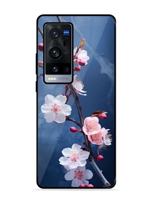 Delicate Blossoms Glossy Soft Edge Case for Vivo X60 Pro Plus Chachhi