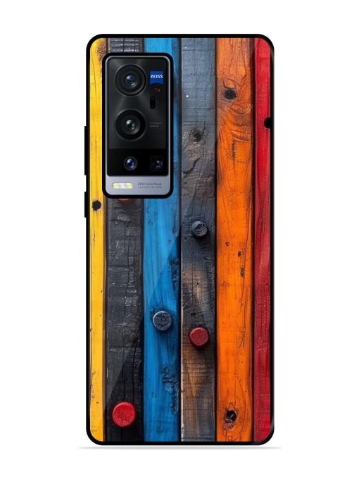 Rainbow Plank Glossy Soft Edge Case for Vivo X60 Pro Plus Chachhi