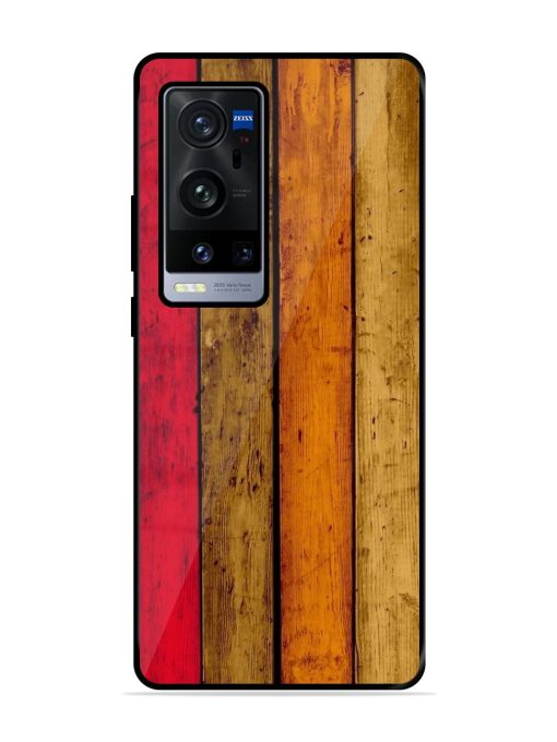 Colorful Woodgrain Glossy Soft Edge Case for Vivo X60 Pro Plus Chachhi