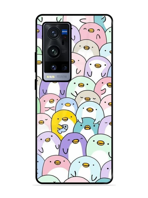 Penguin Party Glossy Soft Edge Case for Vivo X60 Pro Plus Chachhi