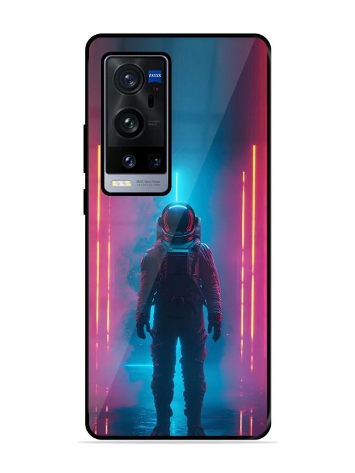 Neon Astronaut Glossy Soft Edge Case for Vivo X60 Pro Plus Chachhi