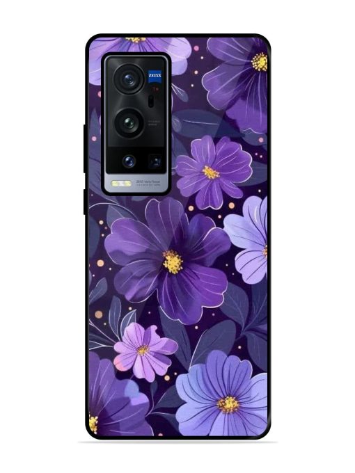 Purple Paradise Glossy Soft Edge Case for Vivo X60 Pro Plus Chachhi