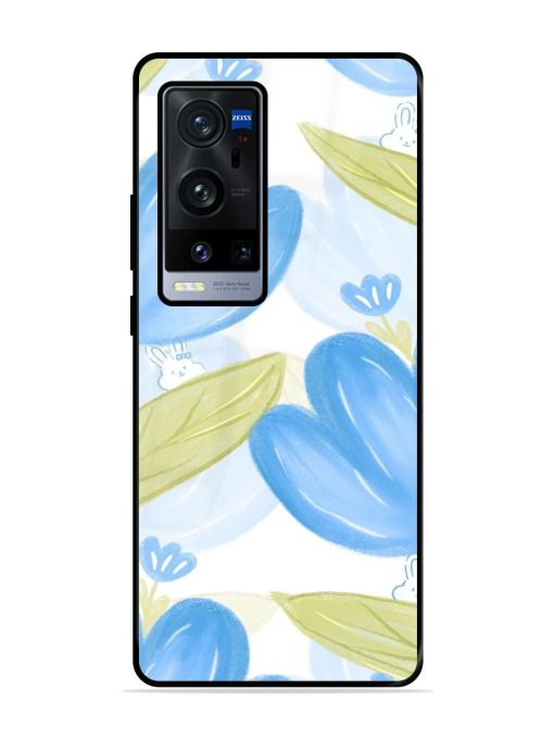 Bunny'S Blue Garden Glossy Soft Edge Case for Vivo X60 Pro Plus Chachhi