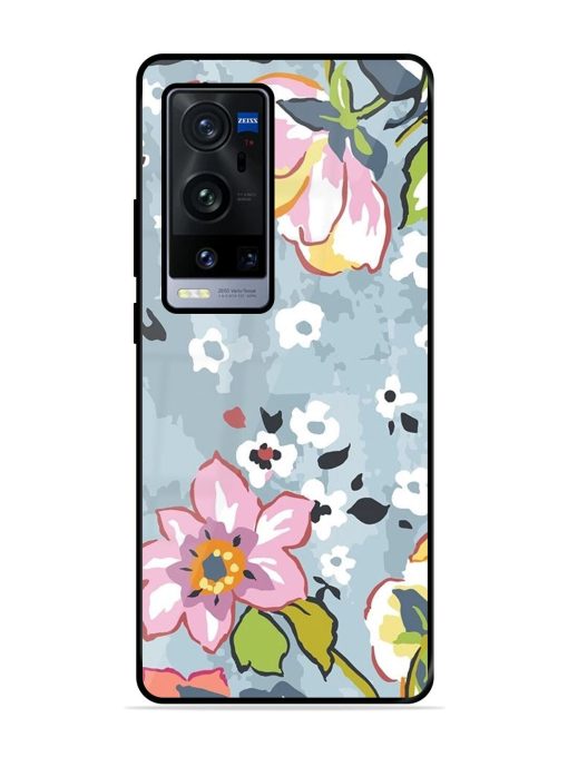 Floral Fantasy Glossy Soft Edge Case for Vivo X60 Pro Plus Chachhi