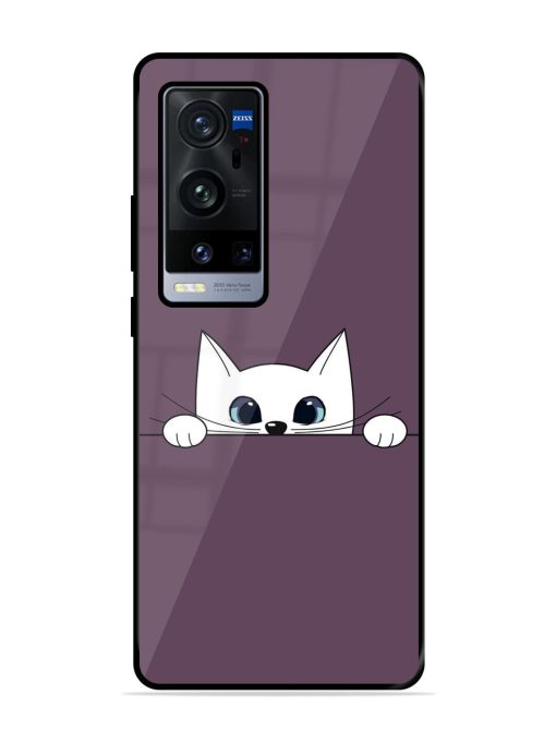 Peek-A-Boo Kitty Glossy Soft Edge Case for Vivo X60 Pro Plus Chachhi