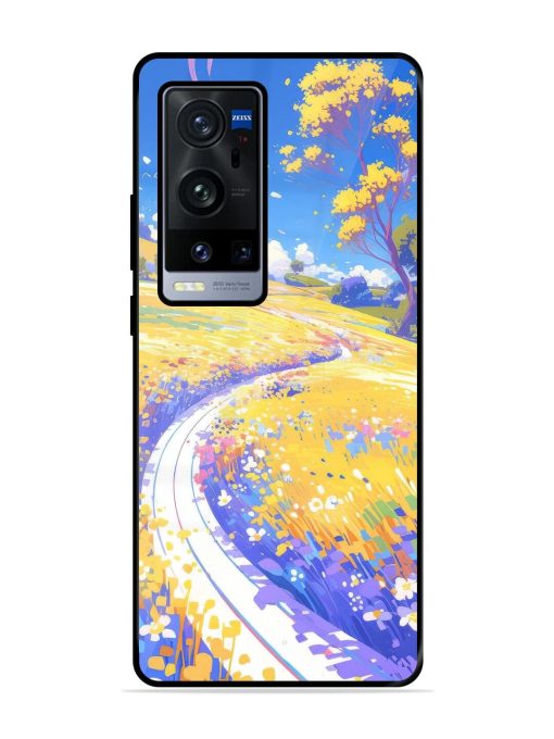 Vibrant Spring Meadow Glossy Soft Edge Case for Vivo X60 Pro Plus Chachhi