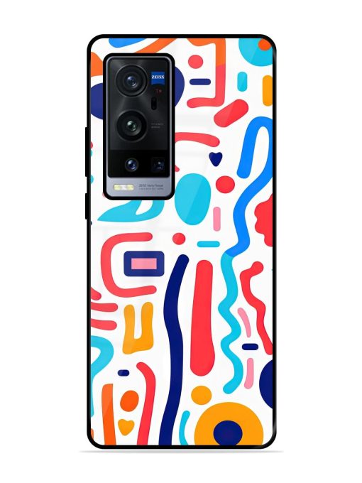 Whimsical Doodle Chaos Glossy Soft Edge Case for Vivo X60 Pro Plus Chachhi