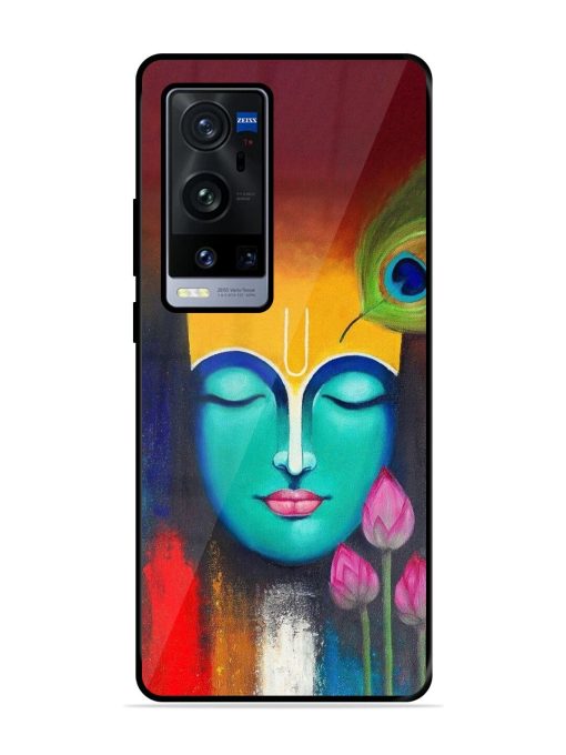 Divine Tranquility: The Face Of Krishna Glossy Soft Edge Case for Vivo X60 Pro Plus Chachhi