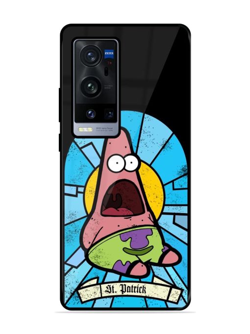 St. Patrick'S Day Stained Glass Patrick Star Glossy Soft Edge Case for Vivo X60 Pro Plus Chachhi