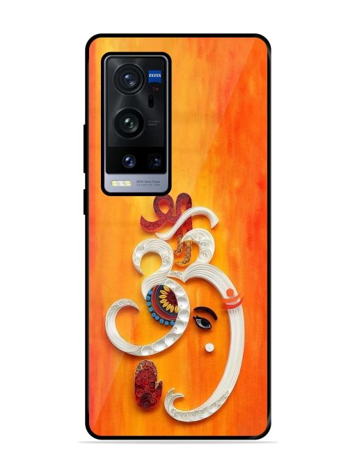 Ganesha In Quilling Art Glossy Soft Edge Case for Vivo X60 Pro Plus Chachhi