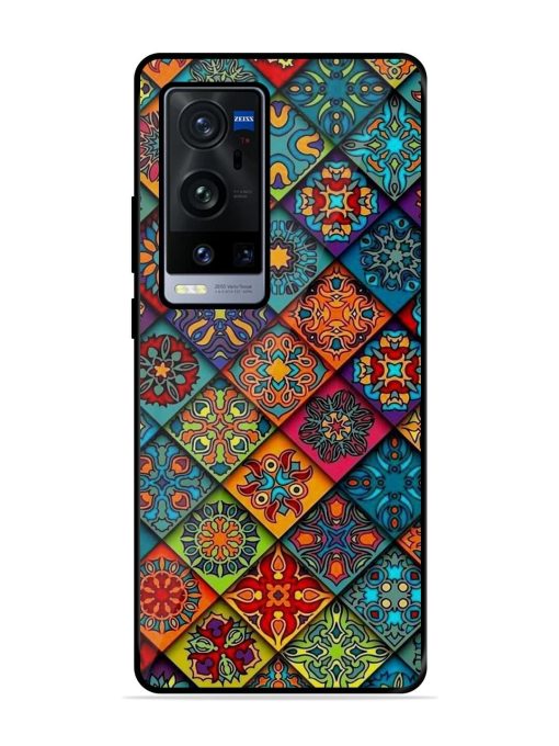 Patchwork Mandala Mosaic Glossy Soft Edge Case for Vivo X60 Pro Plus Chachhi