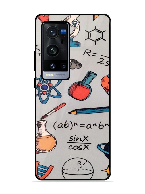 Science Doodle Delight Glossy Soft Edge Case for Vivo X60 Pro Plus Chachhi