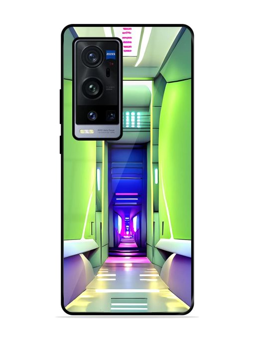 Neon Corridor Glossy Soft Edge Case for Vivo X60 Pro Plus Chachhi