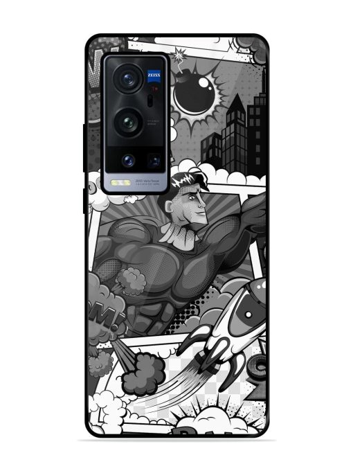 Comic Book Chaos Glossy Soft Edge Case for Vivo X60 Pro Plus Chachhi