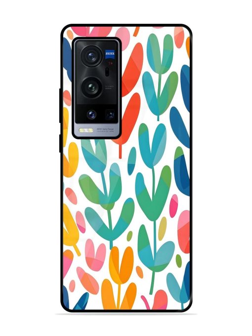 Rainbow Of Blooms Glossy Soft Edge Case for Vivo X60 Pro Plus Chachhi