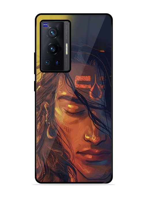 Tranquil Shiva Glossy Soft Edge Case for Vivo X70 Pro (5G) Chachhi